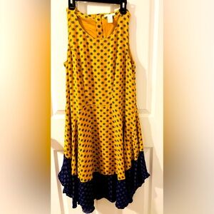 Women’s sleeveless dress, high low, H&M, size 8, soft polyester with lining